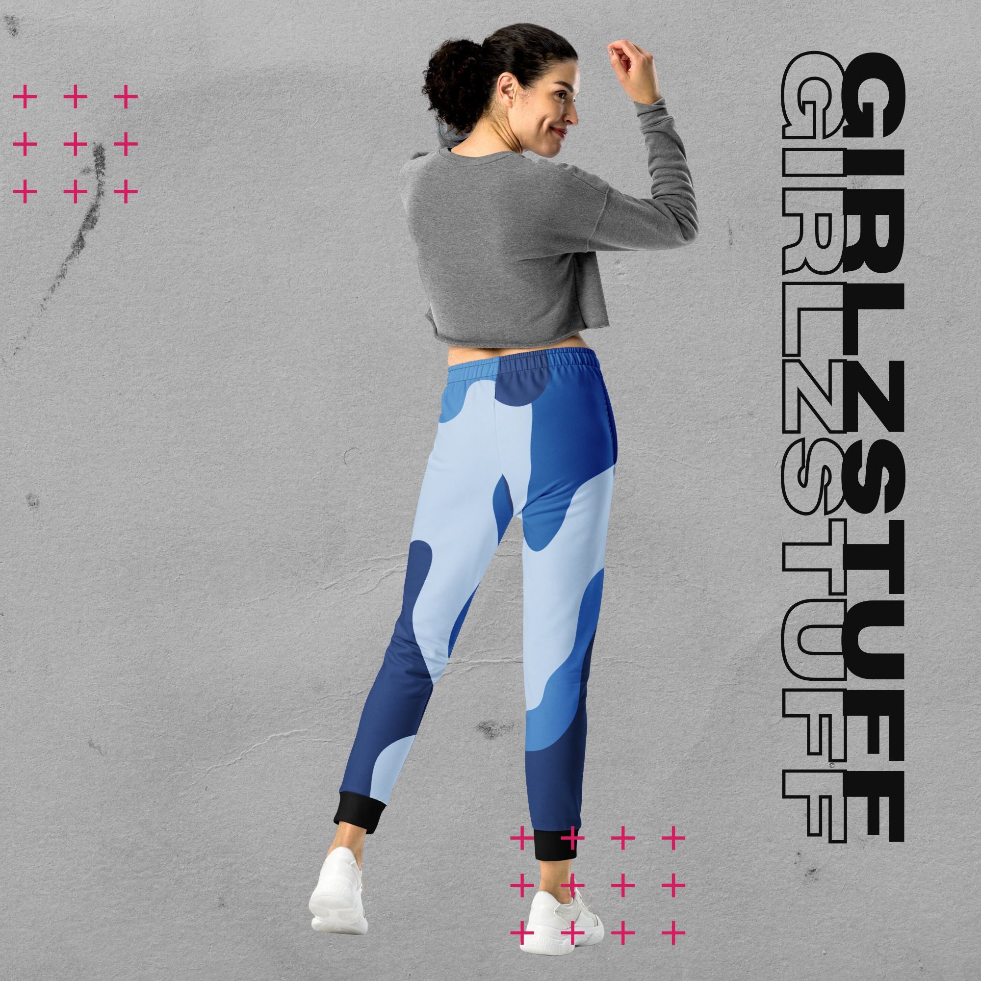 Camo Blue Jogginghose – Cozy trifft Statement-Style