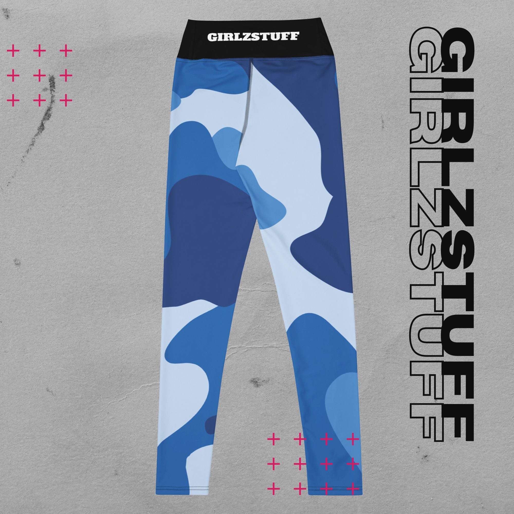 Camo Blue Leggings in Tarn-Blau – Deine zweite Haut für Training & Alltag