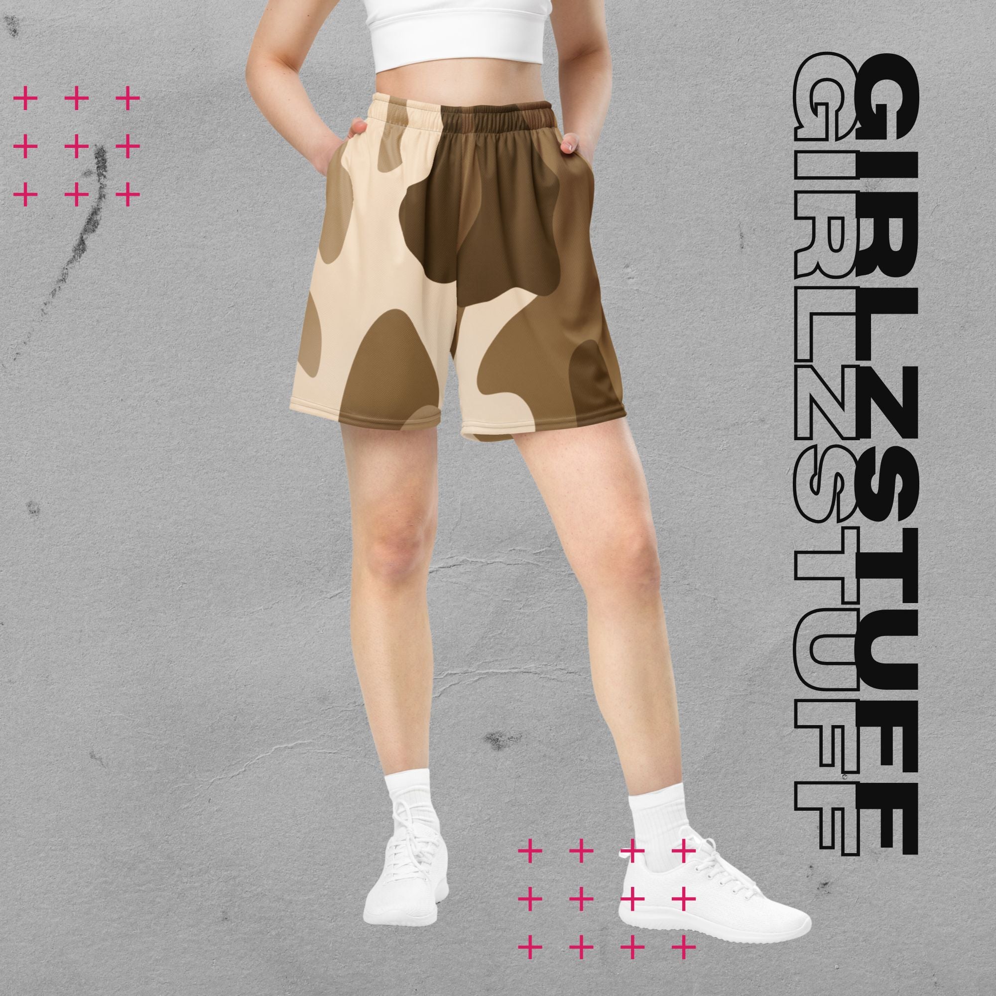 Camo Sand Mesh Shorts – For girls who keep moving