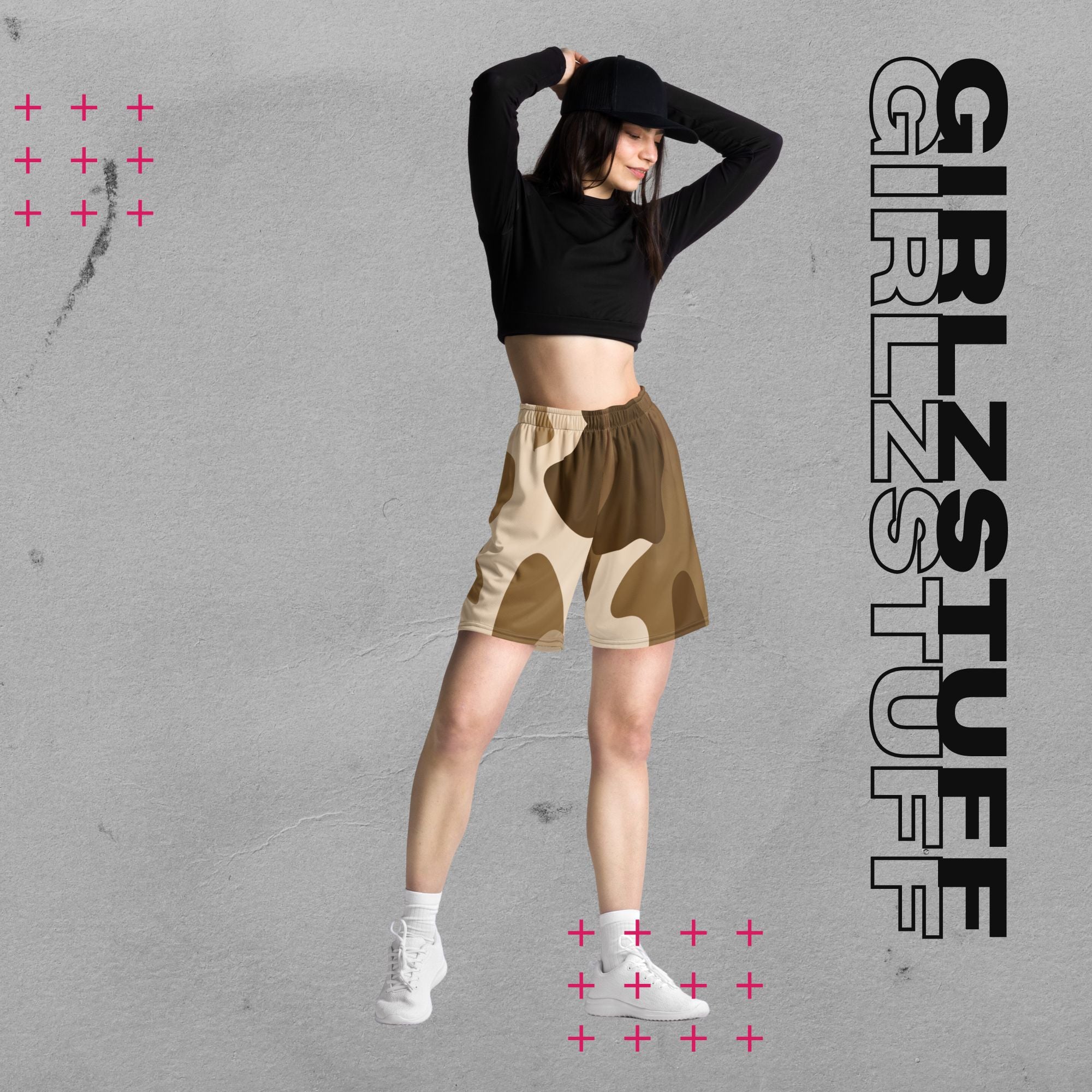 Camo Sand Mesh Shorts – For girls who keep moving