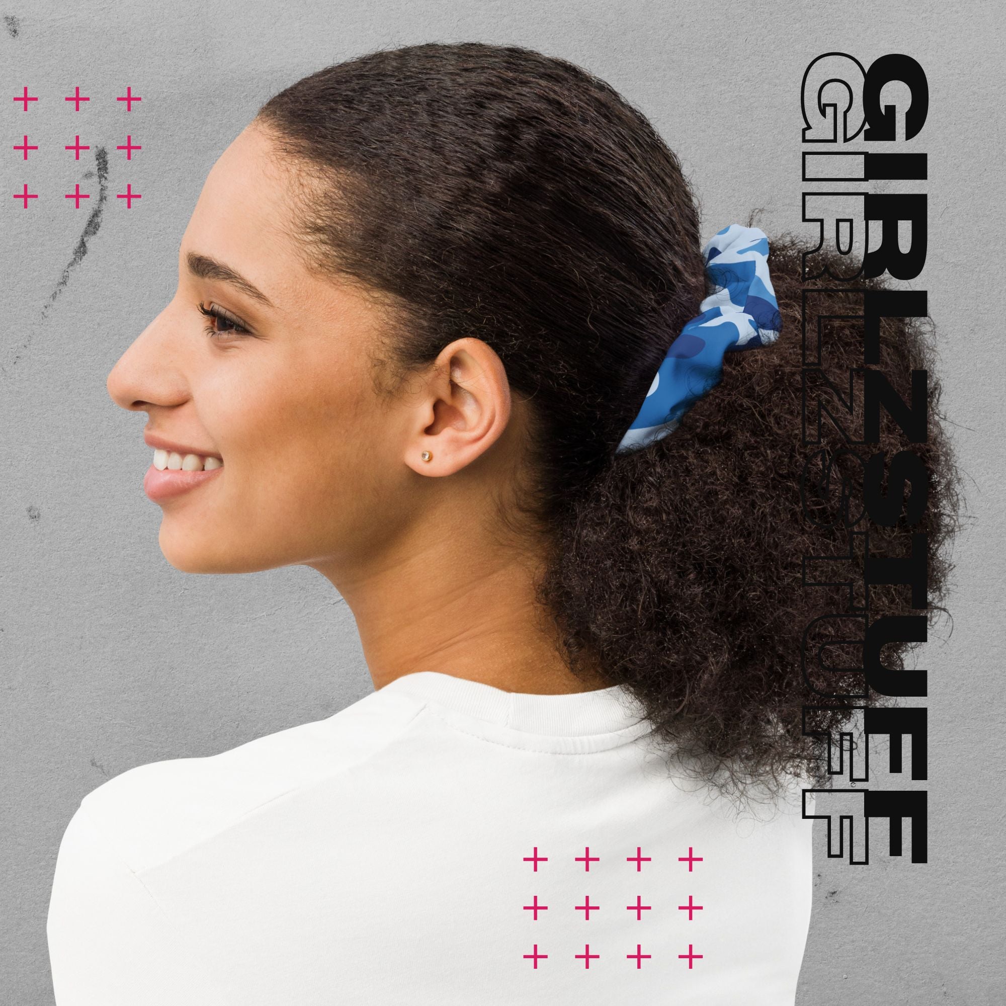 Camo Blue Scrunchie – Dein Statement fürs Handgelenk & Haar