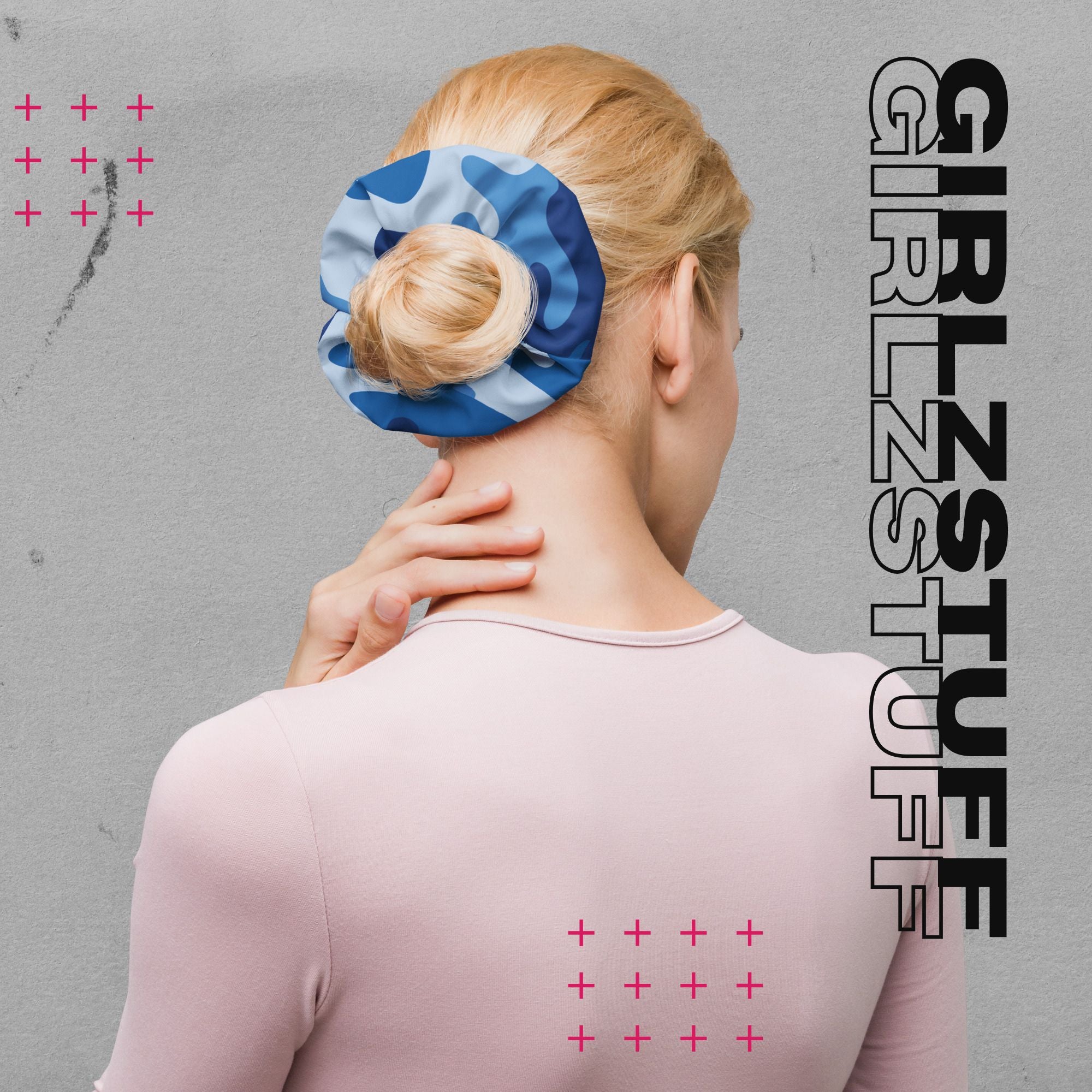 Camo Blue Scrunchie – Dein Statement fürs Handgelenk & Haar