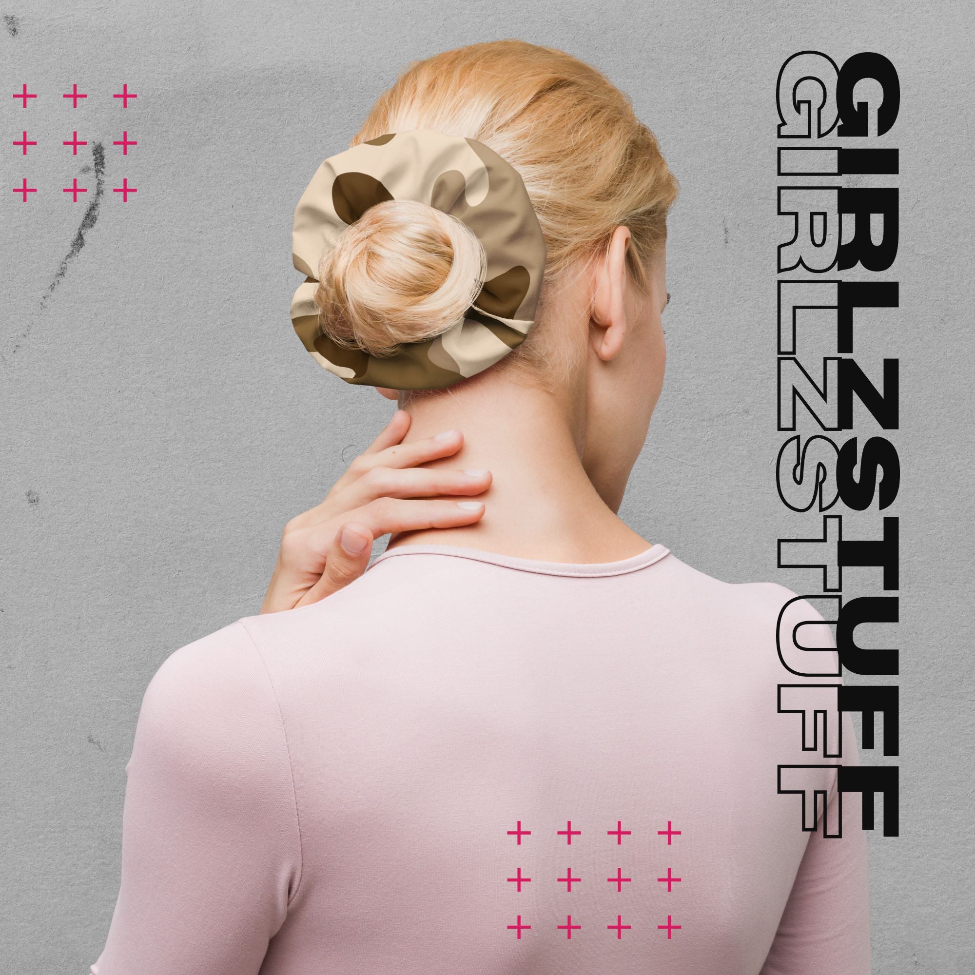 Camo Sand Scrunchie – Dein Statement fürs Handgelenk & Haar