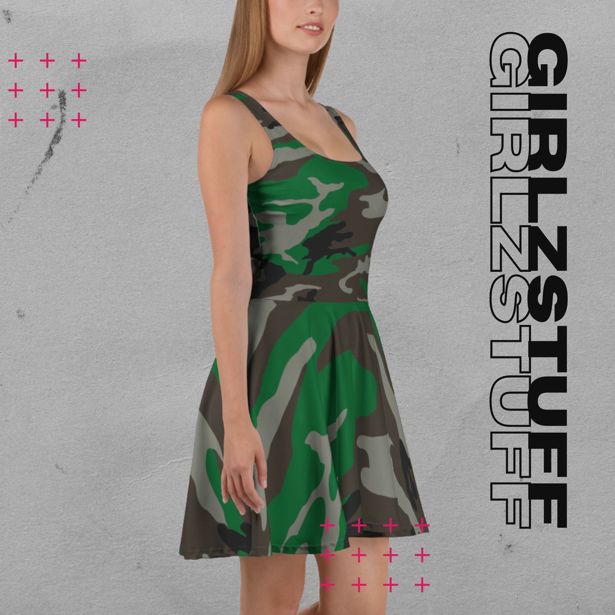 Ärmelloses Skaterkleid in Tarn Grün – sportlich, elegant & bewegungsfrei