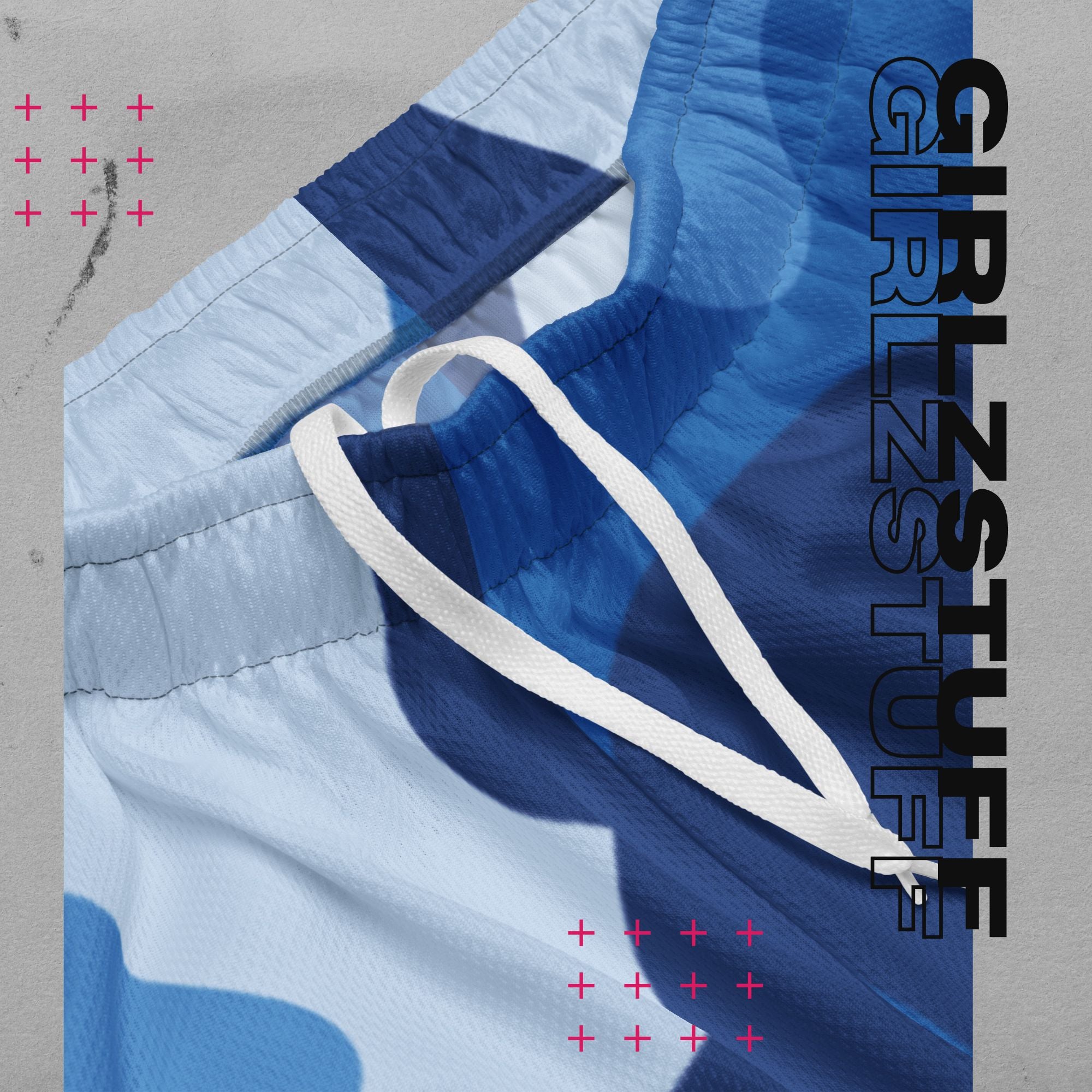 Camo Blue Mesh Shorts – Für Girlz, die in Bewegung bleiben