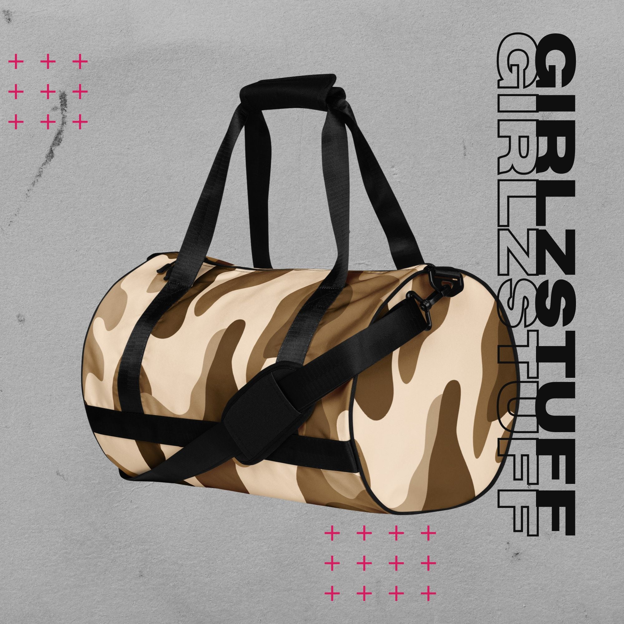 Camo Sand  Sporttasche – Stark, stylisch & ready für dein Workout oder den Alltag